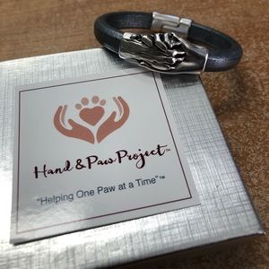 Leather Hand and Paw Bracelet